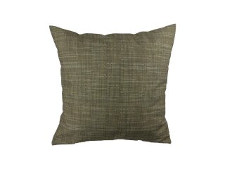 Kissen schmutzabweisend braun leinenoptik 50 x 50cm