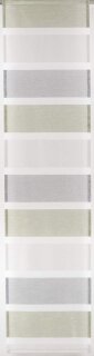 Schiebevorhang grün grau quer gestreift 60x245cm
