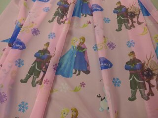 Schlaufenschal Eiskönigin rosa Disney Motiven 145 x 245cm