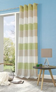Ösenschal TOSCA wollweiß-grün-beige