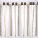 Schlaufen-Scheibengardinenstoff mit Streifen in verschiedenen Brauntönen meliert 50cm hoch per Meter