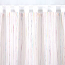 Schlaufen-Scheibengardinenstoff mit Streifen verschiedenen Farben 50cm hoch per Meter