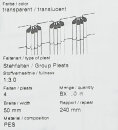Faltenband f&uuml;r Gardinen transparent 1:3,0  4er Falte per Meter