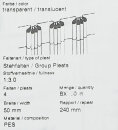 Faltenband für Gardinen transparent 1:3,0  4er Falte per Meter