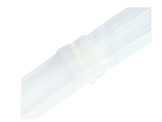 Faltenband für Gardinen transparent 1:2,0  3er Falte per Meter