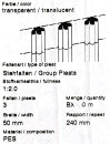 Faltenband für Gardinen transparent 1:2.0 mit 3er Falte 100m Box