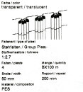 Faltenband für Gardinen transparent 1:2,7 mit 4er Falte 100m Box