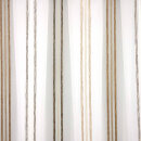 Schlaufen-Scheibengardine mit Streifen in verschiedenen Brauntönen meliert 50cm hoch 186cm breit