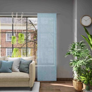 Schiebegardine mit Alupaneelwagen LIBRE ECO blau 60 x 245 cm