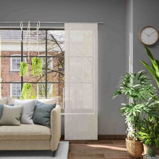 Schiebegardine mit Alupaneelwagen LIBRE ECO leder 60 x 245 cm