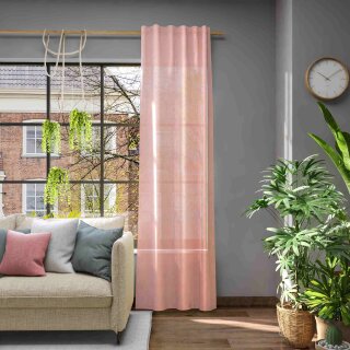 Fertigvorhang mit Multifunktionsband LIBRE ECO koralle 142 x 245 cm