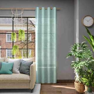 Fertigvorhang mit Multifunktionsband LIBRE ECO salbei 142 x 245 cm