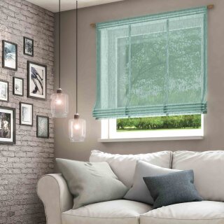 Raffrollo mit Stangendurchzug LIBRE ECO salbei 140 x 140 cm
