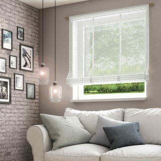 Raffrollo mit Stangendurchzug LIBRE ECO creme 60 x 140 cm
