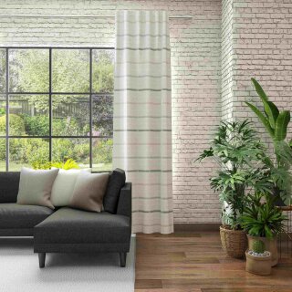 Fertigvorhang mit Multifunktionsband CANCUN leinen-grau 146 x 245 cm