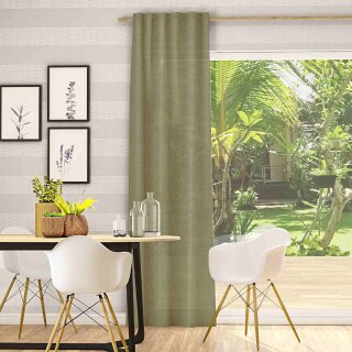 Fertigvorhang mit Multifunktionsband ZEFIRA moos 145 x 245 cm
