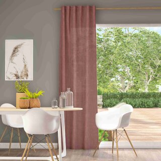 Fertigvorhang mit Multifunktionsband MARA ECO koralle 144 x 245 cm