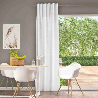 Fertigvorhang mit Multifunktionsband MARA ECO weiß 144 x 245 cm