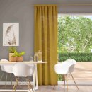 Fertigvorhang mit Stangendurchzug MARA ECO gelbgold 144 x 245 cm