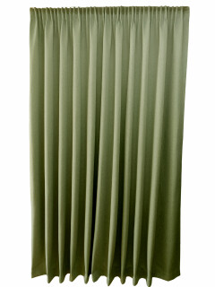 Vorhang Ibiza Dimout B1 schwer entflammbar grün 290 x 245 cm