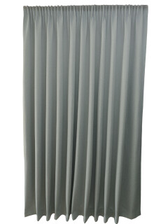 Vorhang Ibiza Dimout B1 schwer entflammbar grau 290 x 245 cm