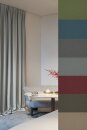 Vorhang Ibiza Dimout B1 schwer entflammbar blau Stoffmuster 20 x 20 cm
