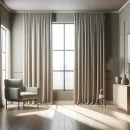 GARIMO DimoutPro B1 - Objektvorhang Typ 80DO grün Stoffmuster 20 x 20 cm