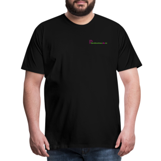 Männer Premium T-Shirt Brustlogo Gardinenhaus24 Männer Premium T-Shirt | Spreadshirt 812 - Schwarz (3XL)