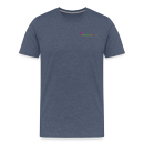 Männer Premium T-Shirt Brustlogo Gardinenhaus24 Männer Premium T-Shirt | Spreadshirt 812 - Blau meliert (3XL)