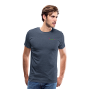 Männer Premium T-Shirt Brustlogo Gardinenhaus24 Männer Premium T-Shirt | Spreadshirt 812 - Blau meliert (3XL)
