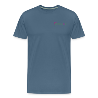 Männer Premium T-Shirt Brustlogo Gardinenhaus24 Männer Premium T-Shirt | Spreadshirt 812 - Blaugrau (L)