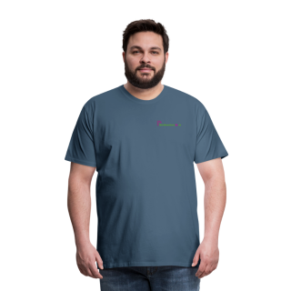 Männer Premium T-Shirt Brustlogo Gardinenhaus24 Männer Premium T-Shirt | Spreadshirt 812 - Blaugrau (XL)