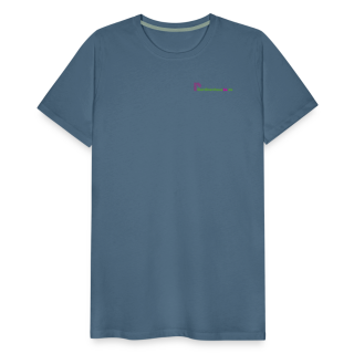 Männer Premium T-Shirt Brustlogo Gardinenhaus24 Männer Premium T-Shirt | Spreadshirt 812 - Blaugrau (XXL)