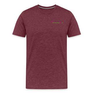 Männer Premium T-Shirt Brustlogo Gardinenhaus24 Männer Premium T-Shirt | Spreadshirt 812 - Bordeauxrot meliert (M)