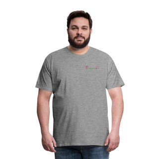 Männer Premium T-Shirt Brustlogo Gardinenhaus24 Männer Premium T-Shirt | Spreadshirt 812 - Grau meliert (S)