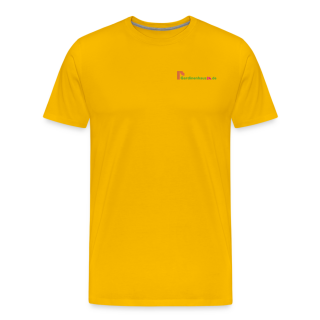 Männer Premium T-Shirt Brustlogo Gardinenhaus24 Männer Premium T-Shirt | Spreadshirt 812 - Sonnengelb (XL)