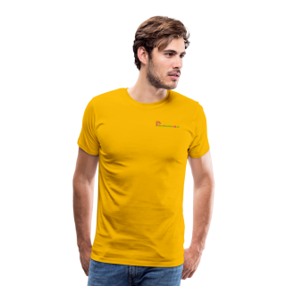 Männer Premium T-Shirt Brustlogo Gardinenhaus24 Männer Premium T-Shirt | Spreadshirt 812 - Sonnengelb (3XL)