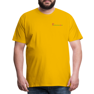 Männer Premium T-Shirt Brustlogo Gardinenhaus24 Männer Premium T-Shirt | Spreadshirt 812 - Sonnengelb (4XL)