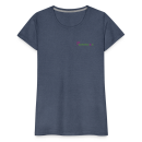 Frauen Premium T-Shirt Brustlogo Gardinenhaus24 Frauen Premium T-Shirt - Blau meliert (M)