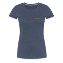 Frauen Premium T-Shirt Brustlogo Gardinenhaus24 Frauen Premium T-Shirt - Blau meliert (3XL)