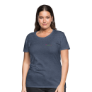 Frauen Premium T-Shirt Brustlogo Gardinenhaus24 Frauen Premium T-Shirt - Blau meliert (3XL)