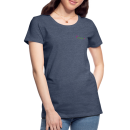 Frauen Premium T-Shirt Brustlogo Gardinenhaus24 Frauen Premium T-Shirt - Blau meliert (3XL)