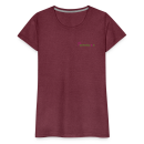 Frauen Premium T-Shirt Brustlogo Gardinenhaus24 Frauen Premium T-Shirt - Bordeauxrot meliert (S)