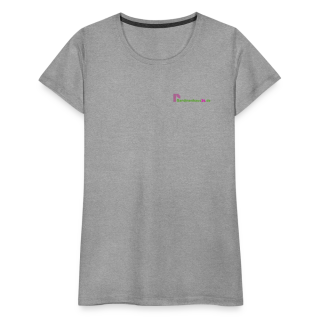 Frauen Premium T-Shirt Brustlogo Gardinenhaus24 Frauen Premium T-Shirt - Grau meliert (M)
