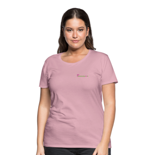 Frauen Premium T-Shirt Brustlogo Gardinenhaus24 Frauen Premium T-Shirt - Hellrosa (S)