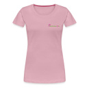 Frauen Premium T-Shirt Brustlogo Gardinenhaus24 Frauen Premium T-Shirt - Hellrosa (S)