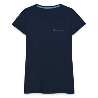 Frauen Premium T-Shirt Brustlogo Gardinenhaus24 Frauen Premium T-Shirt - Navy (M)