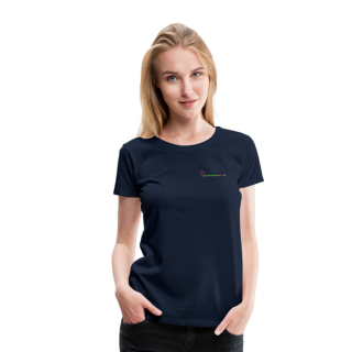 Frauen Premium T-Shirt Brustlogo Gardinenhaus24 Frauen Premium T-Shirt - Navy (XL)