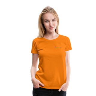 Frauen Premium T-Shirt Brustlogo Gardinenhaus24 Frauen Premium T-Shirt - Orange (3XL)