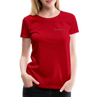 Frauen Premium T-Shirt Brustlogo Gardinenhaus24 Frauen Premium T-Shirt - Rot (L)
